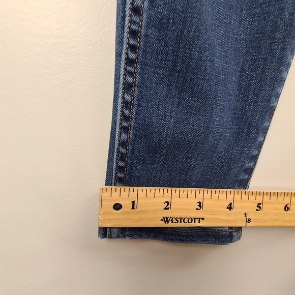 Madewell Jeans Women's Size 23‎ Dark Blue 10" High Rise Skinny Cotton Stretch - Picture 7 of 12